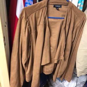 Brown suede jacket